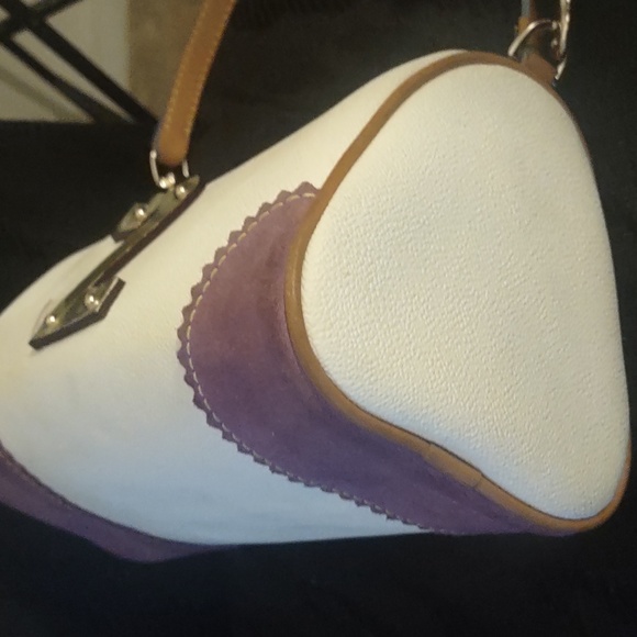 Dooney & Bourke Y2K Lindsay Lohan Colorful Alphabet Accents Barrel Satchel - Picture 7 of 14